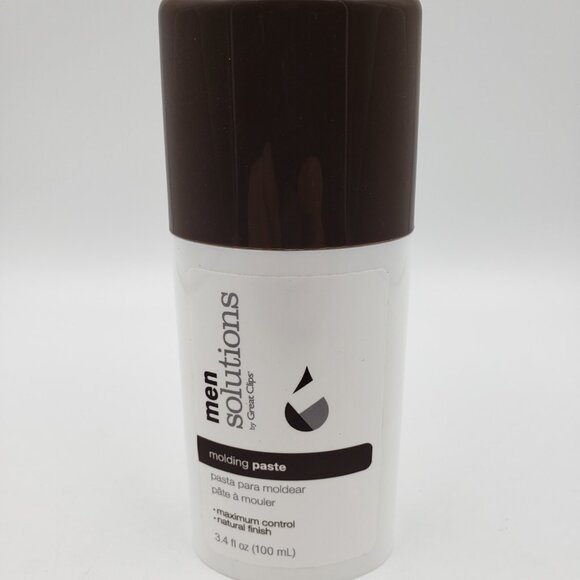 Men Solutions Great Clips Molding Paste 3.4 Fl. Oz. Natural Finish Max Control